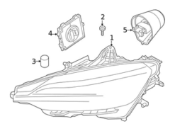 Genuine Volvo 32314195 Headlight Assembly; Right - Volvo | 31656898 31698116 32273070 32314190