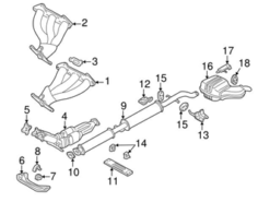 Genuine Volvo 8603063 Exhaust Manifold With Integrated Catalytic Converter; Right - Volvo