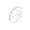 Genuine Volvo 9209773 Disc Brake Rotor; Front Right - Volvo