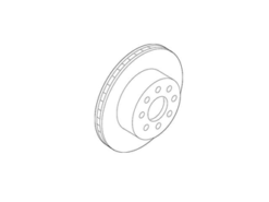 Genuine Volvo 9209773 Disc Brake Rotor; Front Right - Volvo