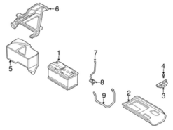 Genuine Volvo 9469425 Positive Battery Junction Block Cable - Volvo