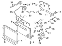 Genuine Volvo 9497011 Coolant Pipe; Lower - Volvo
