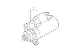 Genuine VW/Audi 02E911023J Starter - Audi, VW | VW02E911023J