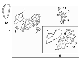 Genuine VW/Audi 04E121600CD Water Pump - Audi | 04E121600AG 04E121600BG 04E121600CT AU04E121600CD 1 Genuine VW/Audi 04E121600CD Water Pump - Audi | 04E121600AG 04E121600BG 04E121600CT AU04E121600CD
