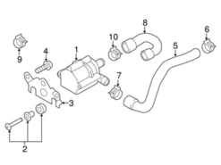 Genuine VW/Audi 06H121057AG Coolant Hose - Audi | AU06H121057AG