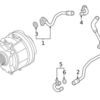 Genuine VW/Audi 06M121662D Coolant Pipe; Upper, Lower, Right - Audi | 06M121662E AU06M121662D