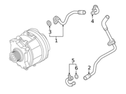 Genuine VW/Audi 06M121662D Coolant Pipe; Upper, Lower, Right - Audi | 06M121662E AU06M121662D