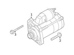 Genuine VW/Audi 06M911022DX Starter - Audi | 06M911022X AU06M911022DX