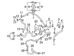 Genuine VW/Audi 079121065CR Coolant Pipe; Rear - Audi | AU079121065CR