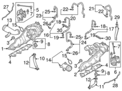 Genuine VW/Audi 079145909H Turbocharger Coolant Line; Left - Audi | 079145909F AU079145909H