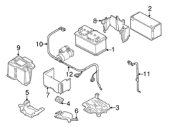 Genuine VW/Audi 1J0971228BG Positive Battery Junction Block Cable - VW | VW1J0971228BG