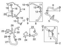 Genuine VW/Audi 1K0122291BE Radiator Coolant Hose Adapter; Left - Audi, VW | VW1K0122291BE