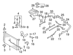 Genuine VW/Audi 3D0121157AN Coolant Hose - VW | VW3D0121157AN