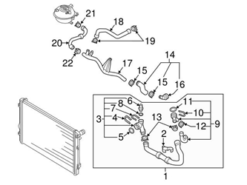 Genuine VW/Audi 3QF121109B Engine Coolant Overflow Hose - VW | 3QF121109C VW3QF121109B
