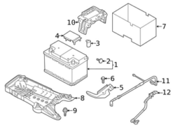 Genuine VW/Audi 3QF971228B Positive Battery Junction Block Cable - VW | VW3QF971228B