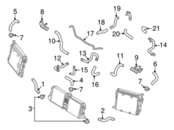 Genuine VW/Audi 420121045 Coolant Pipe; Left Front, Left Outer - Audi | AU420121045