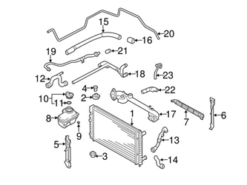 Genuine VW/Audi 4B3121107D Engine Coolant Overflow Hose - Audi | 4B3121107B AU4B3121107D