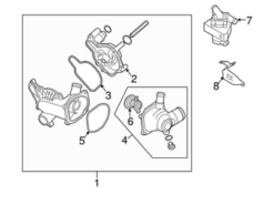 Genuine VW/Audi 4E0121305B Water Pump Bracket - Audi | AU4E0121305B
