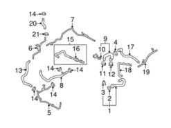 Genuine VW/Audi 4F0121070H Coolant Pipe - Audi | AU4F0121070H
