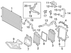 Genuine VW/Audi 4H0121061K Radiator Coolant Hose; Left - Audi | 4H0121061C AU4H0121061K