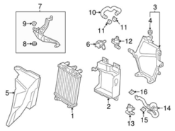 Genuine VW/Audi 4H0121305BC Water Pump Bracket - Audi | 4H0121305P AU4H0121305BC