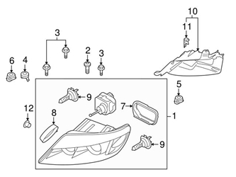 Genuine VW/Audi 4L0941003F Headlight Assembly; Left - Audi | AU4L0941003F 1 Genuine VW/Audi 4L0941003F Headlight Assembly; Left - Audi | AU4L0941003F