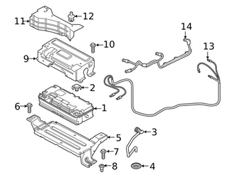 Genuine VW/Audi 4M0915524H Battery Tray Bracket - Audi | AU4M0915524H 1 Genuine VW/Audi 4M0915524H Battery Tray Bracket - Audi | AU4M0915524H