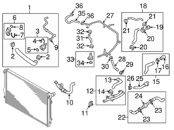 Genuine VW/Audi 5C0122096A Coolant Hose; Upper - VW | VW5C0122096A