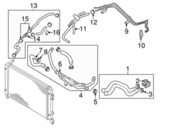 Genuine VW/Audi 5C0122447E Coolant Hose - VW | VW5C0122447E