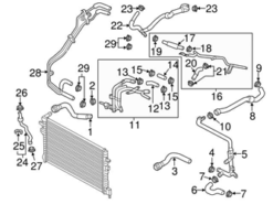 Genuine VW/Audi 5Q0121070AH Coolant Pipe; Right - VW | VW5Q0121070AH