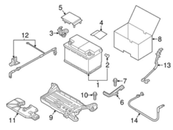 Genuine VW/Audi 5Q0915411G Battery Box - Audi, VW | 5Q0915411A VW5Q0915411G