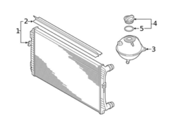Genuine VW/Audi 5QM121251A Radiator - VW | VW5QM121251A