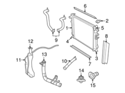 Genuine VW/Audi 7B0121101 Radiator Coolant Hose - VW | VW7B0121101