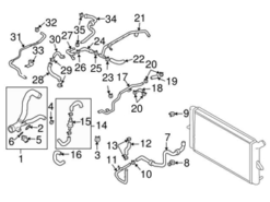 Genuine VW/Audi 7L6121109H Engine Coolant Overflow Hose - VW | VW7L6121109H