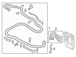 Genuine VW/Audi 7P0998671 Drive Motor Battery Pack Control Module Wiring Harness - VW | 7P0971008C VW7P0998671