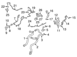 Genuine VW/Audi 80A121081DH Coolant Bypass Pipe - Audi | 80A121081AS AU80A121081DH