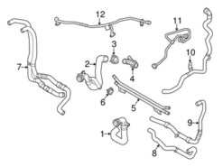 Genuine VW/Audi 80A122109G Radiator Coolant Hose - Audi | AU80A122109G