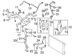 Genuine VW/Audi 8K0121071J Coolant Pipe - Audi | 8K0121071G AU8K0121071J