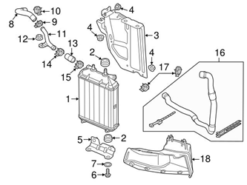 Genuine VW/Audi 8K0121083 Coolant Pipe; Left - Audi | AU8K0121083