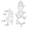 Genuine VW/Audi 8K0965569A Auxiliary Water Pump; Front, Inner - Audi | AU8K0965569A