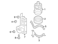Genuine VW/Audi 8K0965569A Auxiliary Water Pump; Front, Inner - Audi | AU8K0965569A