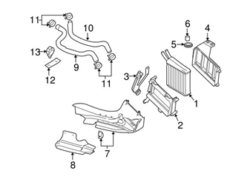 Genuine VW/Audi 8N0121049A Radiator Coolant Hose - Audi | AU8N0121049A