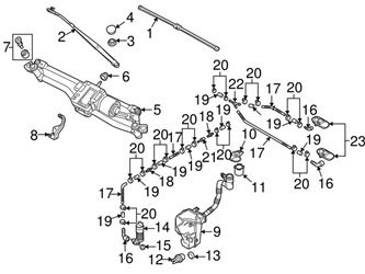 Genuine VW/Audi 8P1955425J Wiper Blade Assembly; Front Left - Audi | 8P1955425H AU8P1955425J 1 Genuine VW/Audi 8P1955425J Wiper Blade Assembly; Front Left - Audi | 8P1955425H AU8P1955425J