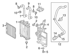 Genuine VW/Audi 8S0121101B Radiator Coolant Hose - Audi | AU8S0121101B
