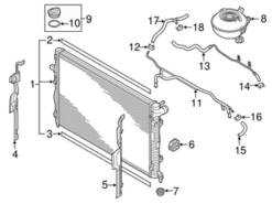 Genuine VW/Audi 8V0121372 Expansion Tank/Coolant Reservoir Hose - Audi | AU8V0121372
