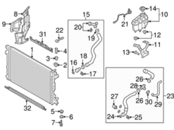 Genuine VW/Audi 8W0121405G Expansion Tank/Coolant Reservoir - Audi | 8W0121405E 8W0121405F 8W0121405L AU8W0121405G