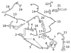 Genuine VW/Audi 8W1121081BD Engine Coolant Overflow Hose; Upper - Audi | AU8W1121081BD